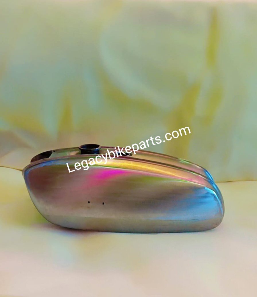 FIT FOR BSA A65 THUNDERBOLT & LIGHTNING RAW STEEL FUEL PETROL TANK - Image 5